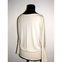 Bluzka Abba luźne kimono ze ściągaczami - kolor maślany żółty